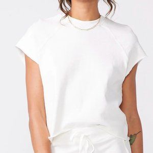 NWT Monroe Short Sleeve Cut-Off Raglan Shirt, L